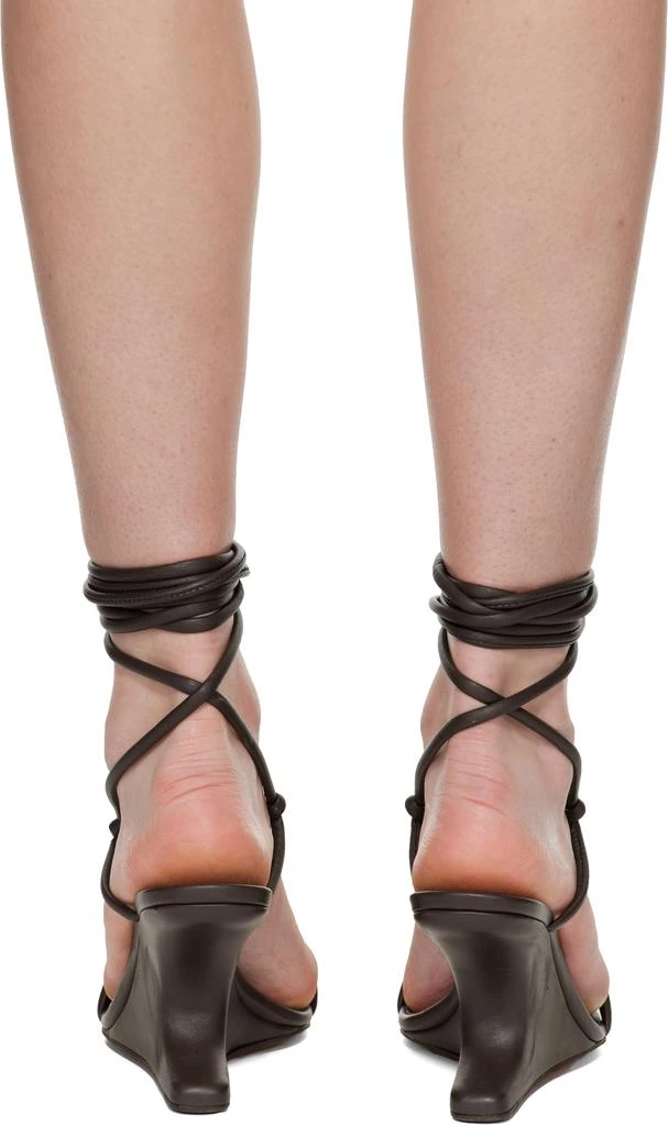 Rick Owens Brown Concordians Cantilever 8 Hydra Heeled Sandals 2