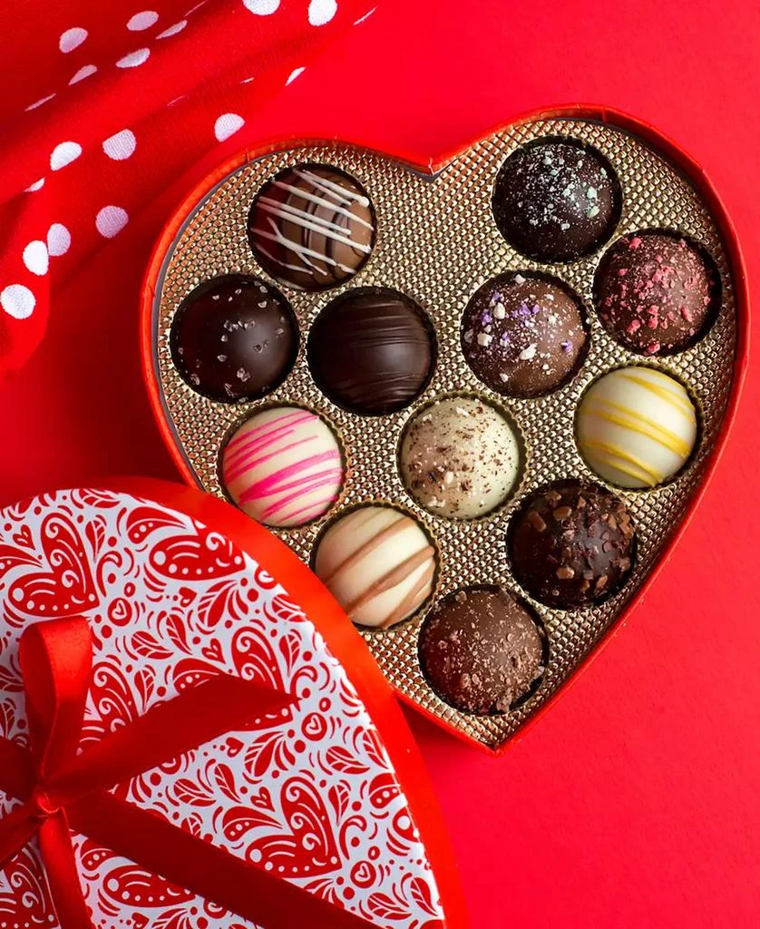 Sugar Plum Chocolates Valentine
s Day Heart Truffles, 12 Pieces 5