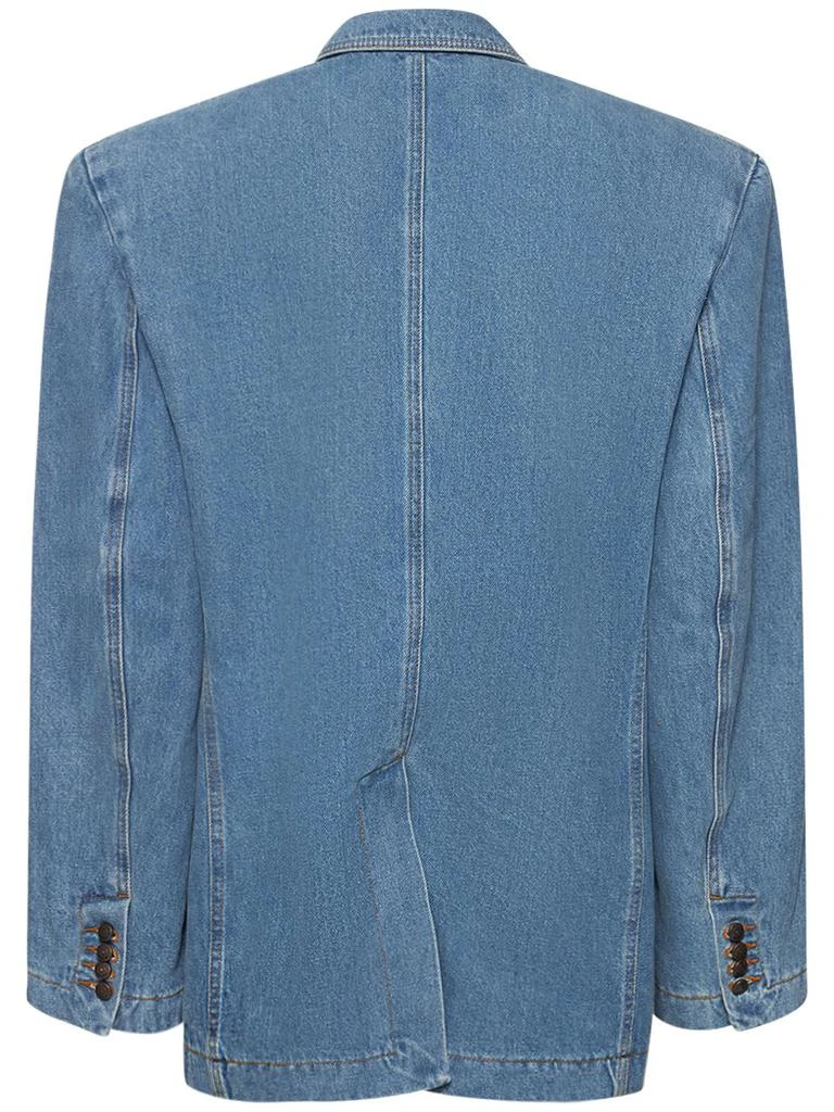 MAGDA BUTRYM Denim Oversized Single Breasted Blazer 5