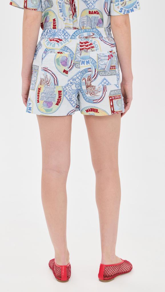 Damson Madder Pull On Holiday Print Shorts