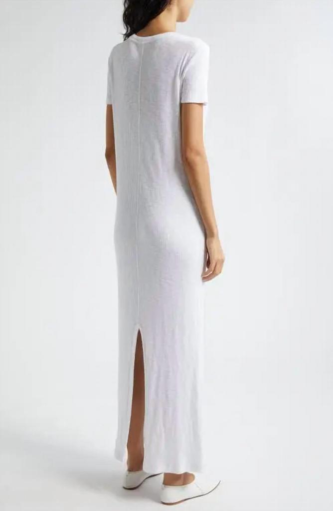 ATM Atm - Rib Short Sleeve Maxi Dress