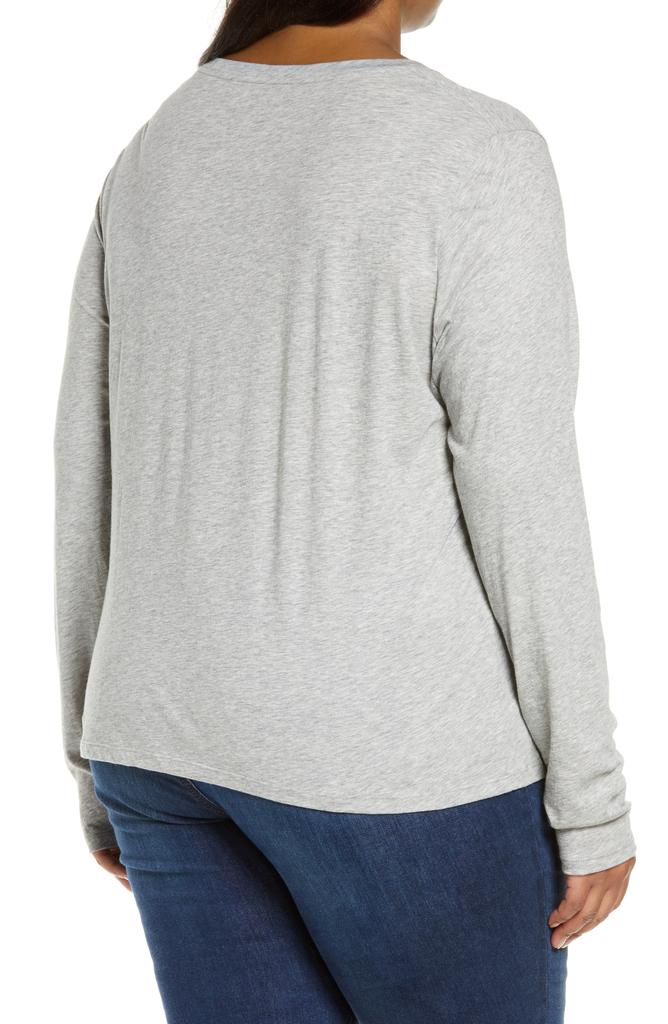 Vince Essential Long Sleeve Pima Cotton Top