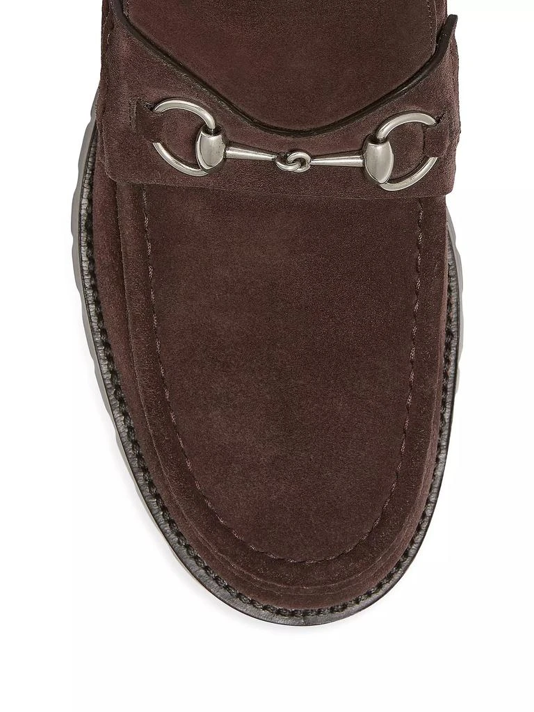 Gucci Sylke Horsebit Suede Ankle Boots 5