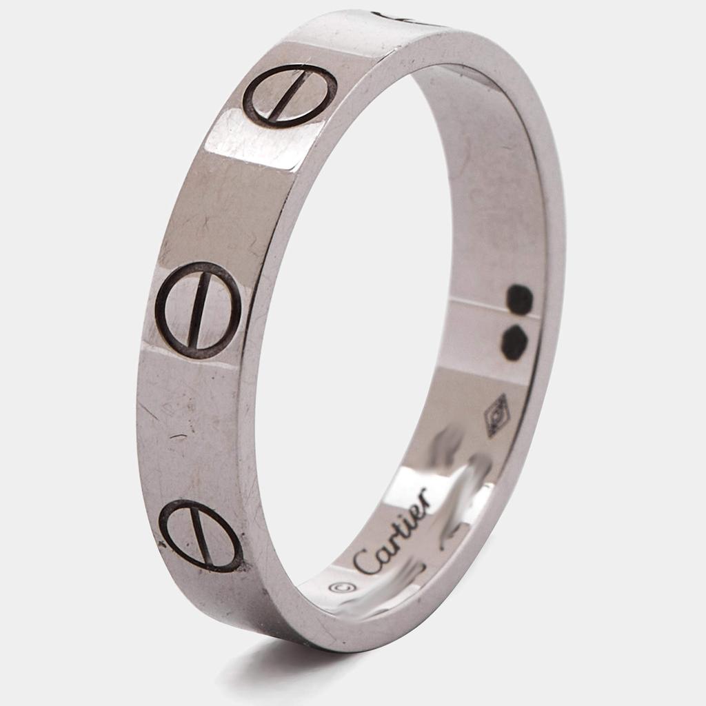 Cartier Cartier Love 18k White Gold Wedding Band Ring Size 53