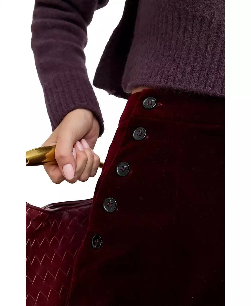 Lily and Lionel London Women
s Maiden Wide Leg Velvet Trouser 5