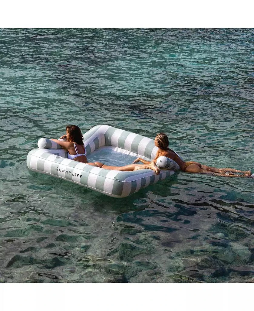 Sunnylife Luxe Twin Hammock Float: The Vacay Soft Olive 10