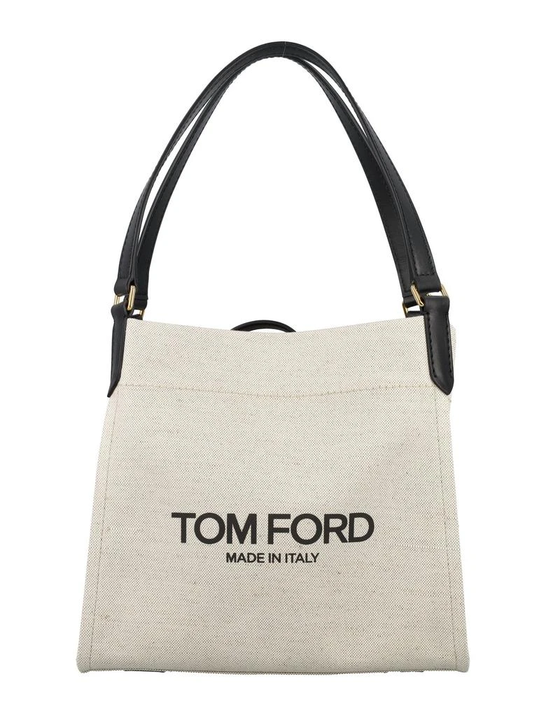 Tom Ford Tom Ford Logo Printed Open-Top Tote Bag 1