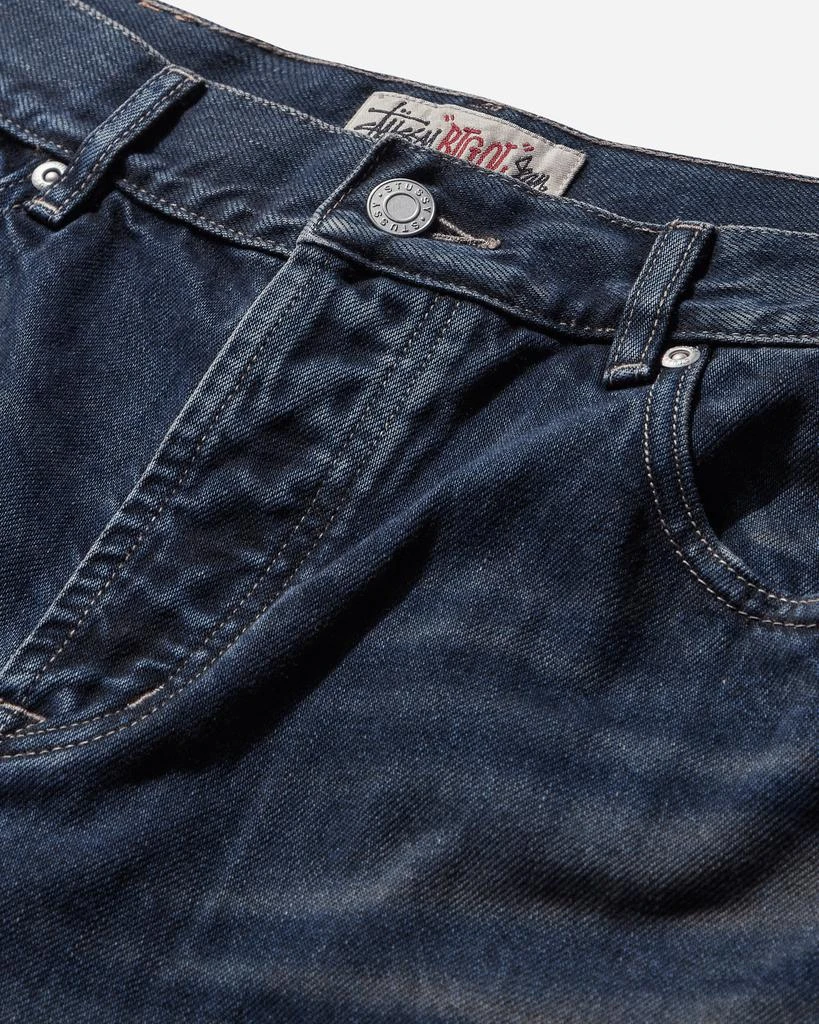STUSSY Big Ol' Jeans Vintage Wash Denim Blue 4