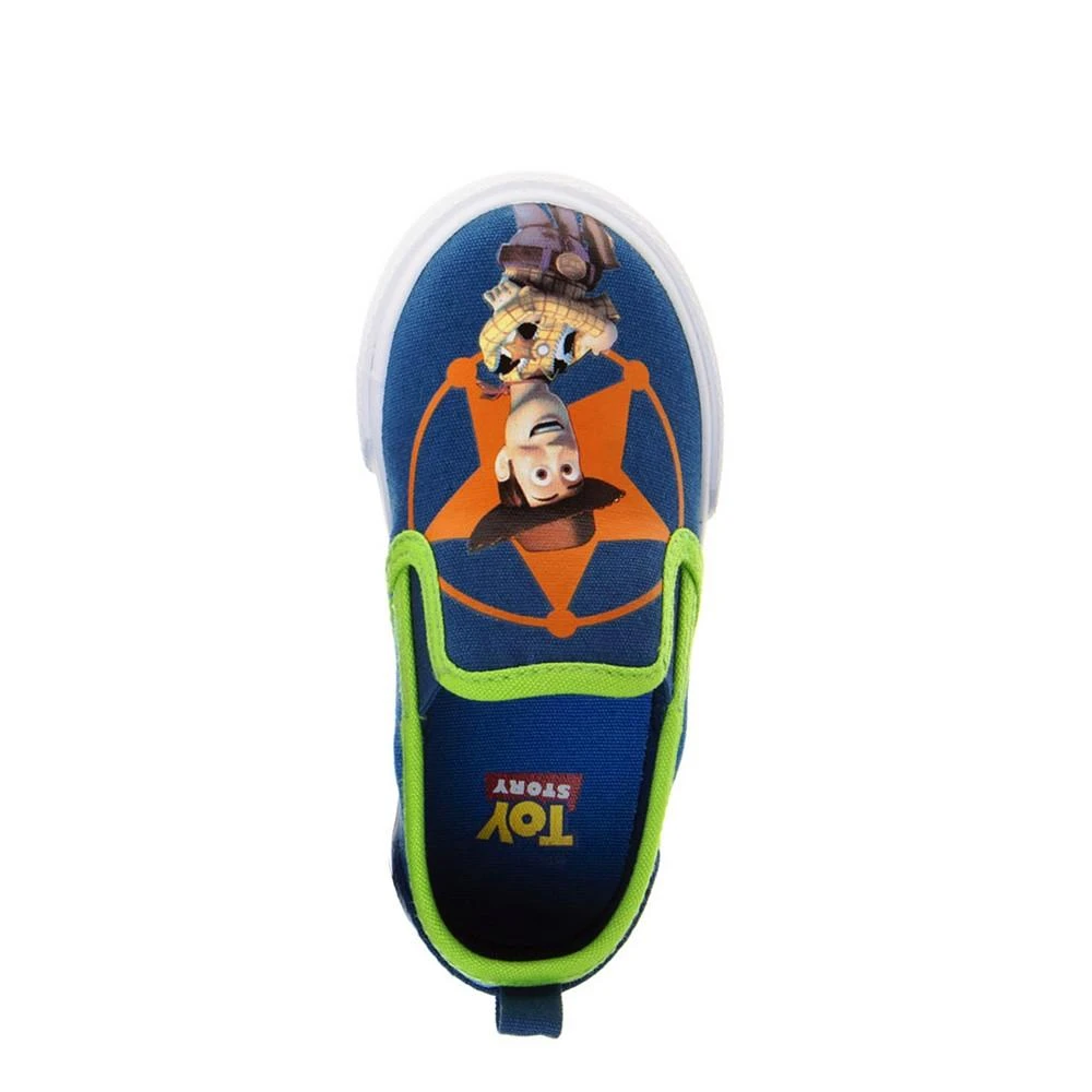 Disney Little Boys Toy Story Slip On Canvas Sneakers 4