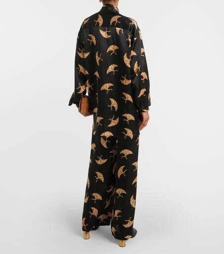 Dries Van Noten Printed silk satin top 3