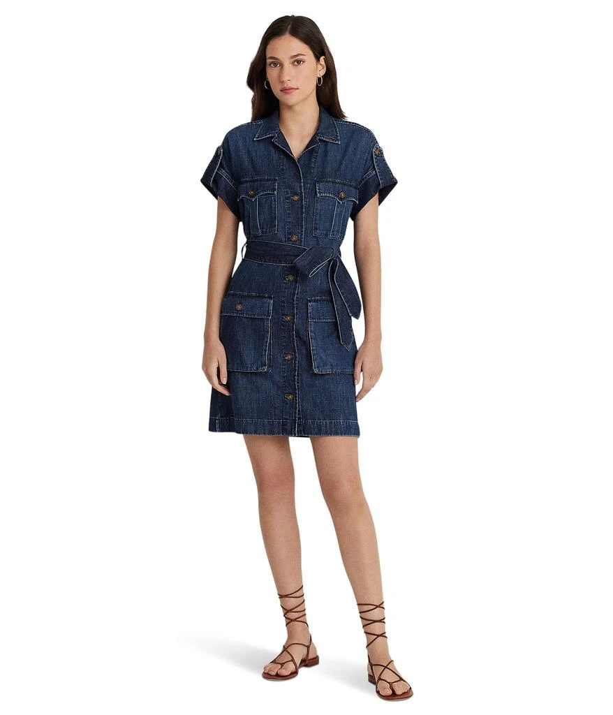 floral maxi dresses Pink Dress With Cut Outs And Slit Denim Shirt Dress in YOUR ZOO STORE:MEDIUM 100-and-over