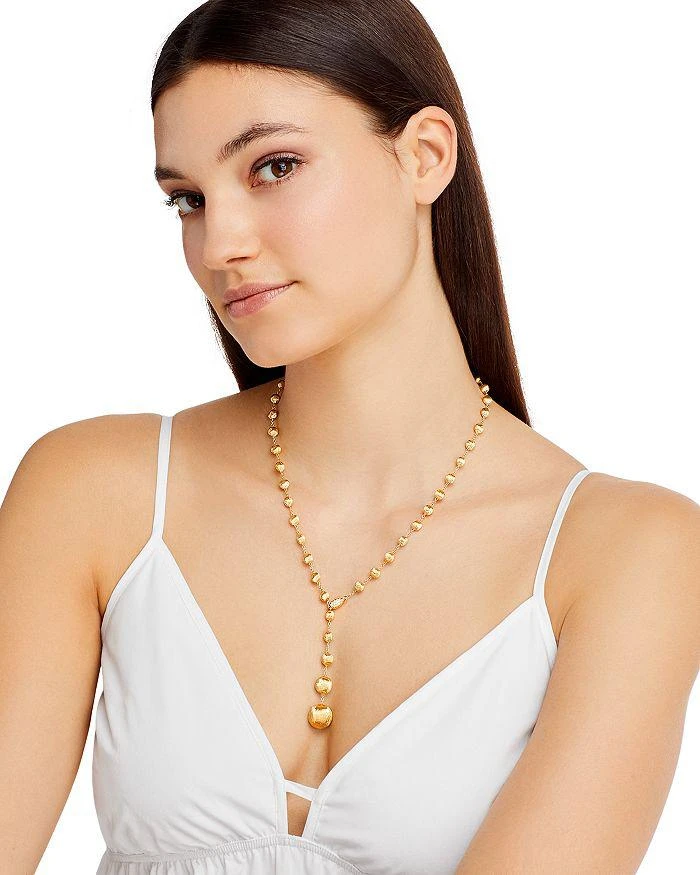 Marco Bicego 18K Yellow Gold Africa Diamond Y Necklace, 16.75" 2
