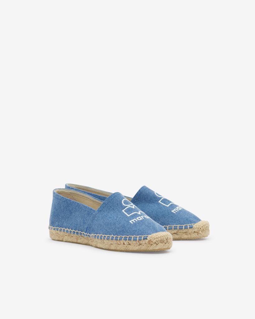 Isabel Marant ISABEL MARANT, CANAE LOGO CANVAS ESPADRILLES - Women - Blue - 37