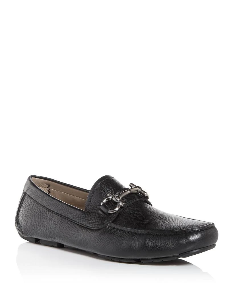 Salvatore Ferragamo Men\'s Parigi New Arizona Leather Drivers in Black Parigi Eco Suede Driver – M. Dumas and Sons main image 3