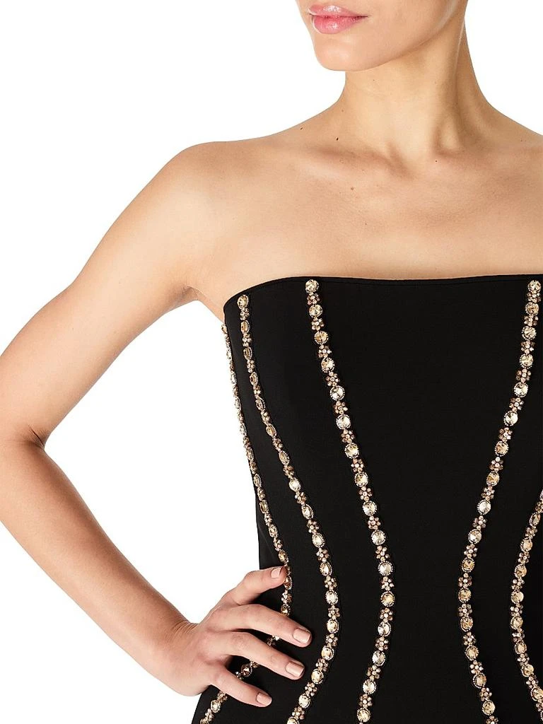 Jenny Packham Dash Embellished Strapless Gown 4