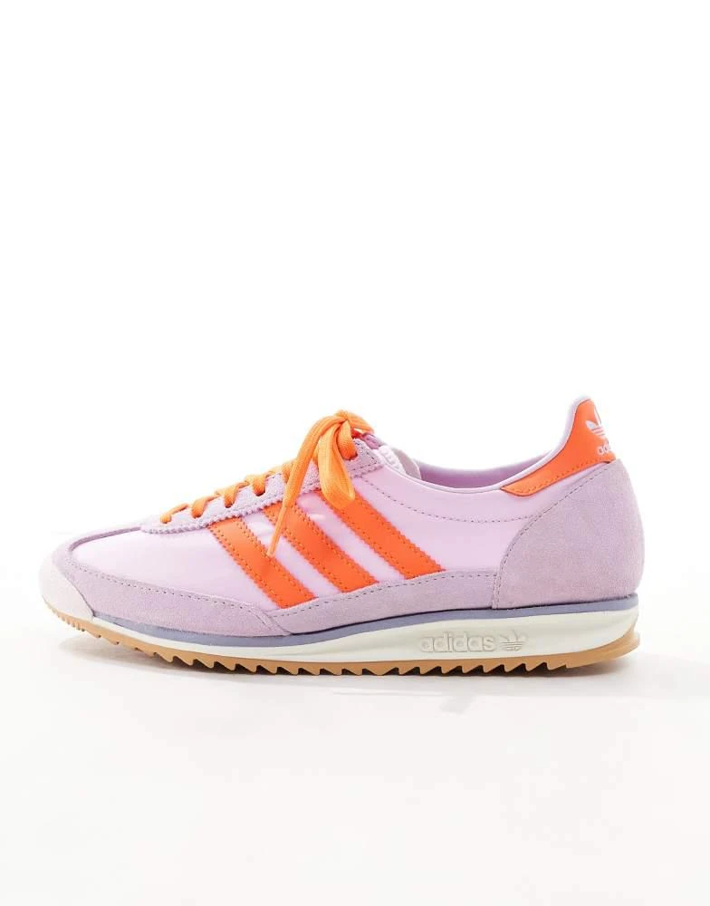 Adidas adidas Originals SL 72 OG trainers in lilac and orange 2