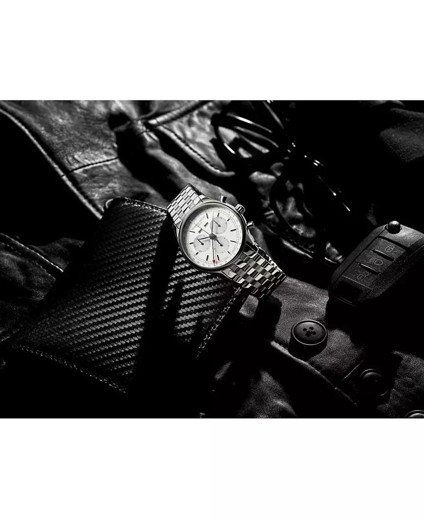 Frederique Constant Men's Swiss Chronograph Classics Stainless Steel Bracelet Watch 40mm 4