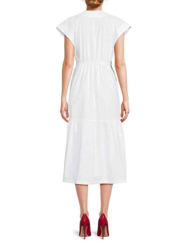 AREA Bea Button Down Midi-Dress 2