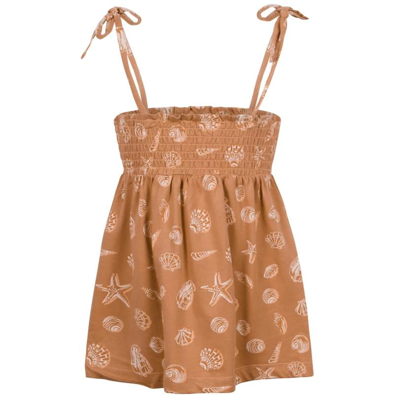 Munster Shells print free top in brown 1