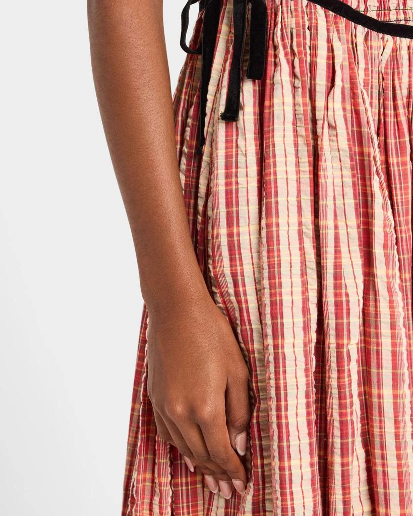 Free People Nightingale Plaid Midi Dress 5