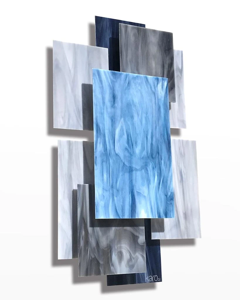 Karo Studios Glass and Metal Wall Sculpture 3