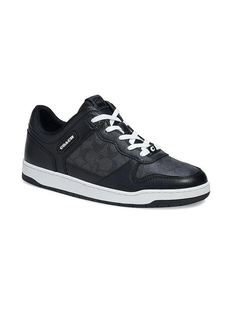 Coach Signature Leather Monogrammed Sneakers 2
