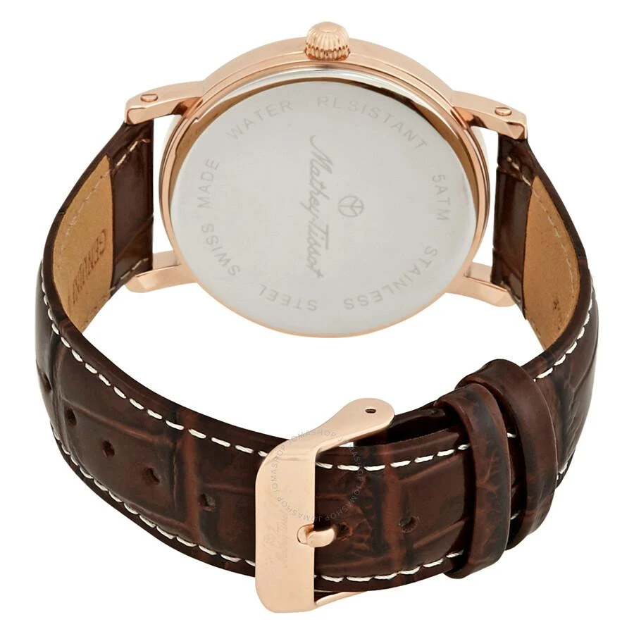 Mathey-Tissot City White Dial Brown Leather Men's Watch H611251PG 2