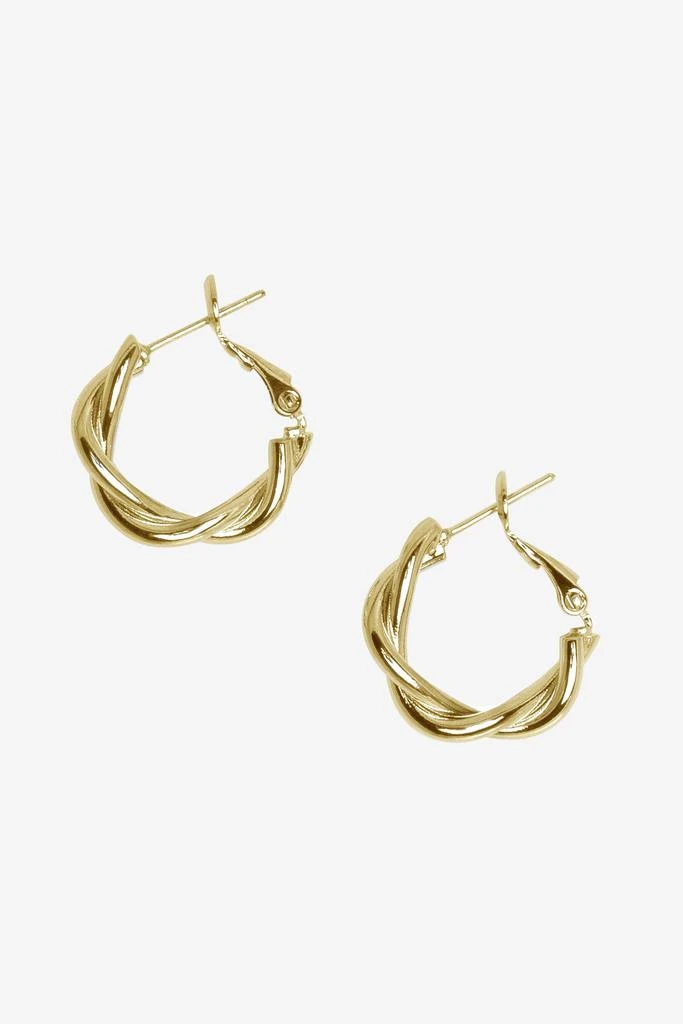 Los Angeles Apparel JWL102 - Twisted Hoop Earrings 1