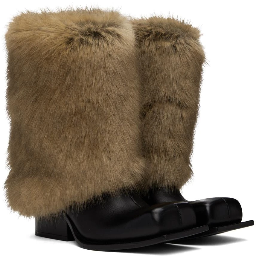 FIDAN NOVRUZOVA Black 
Brown Havva Chunky Trouser Boots 4