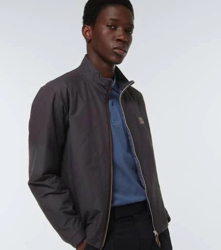 Berluti Ferro leather trimmed jacket 5