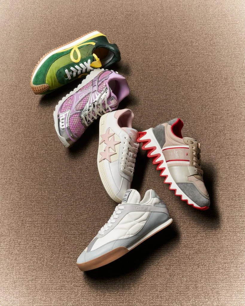 Bottega Veneta Orbit Metallic Net Runner Sneakers 2