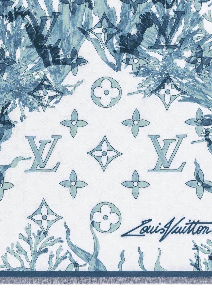 Louis Vuitton Monogram Aquagarden Stole 4