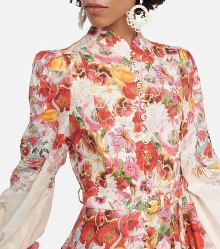 Zimmermann Wonderland floral linen minidress 4