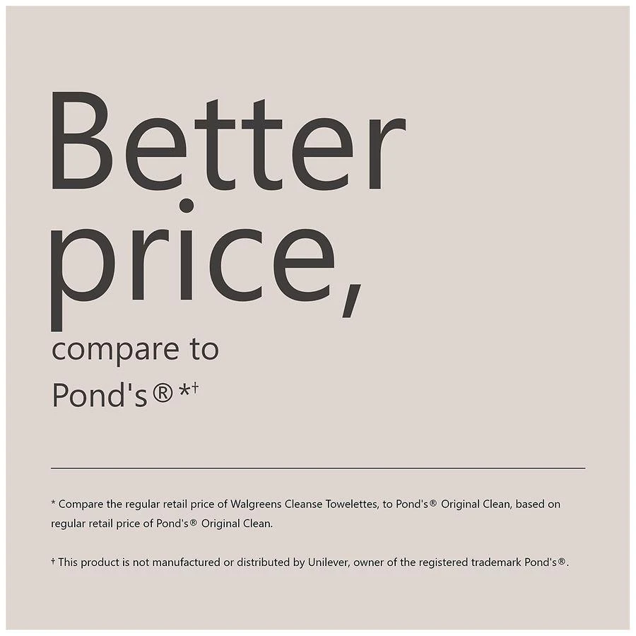 Walgreens Cleanse Towelettes 5