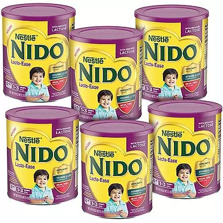 Nestle Nestle NIDO Lacto-Ease Toddler Formula 1.76 lb., 6 pk. 1