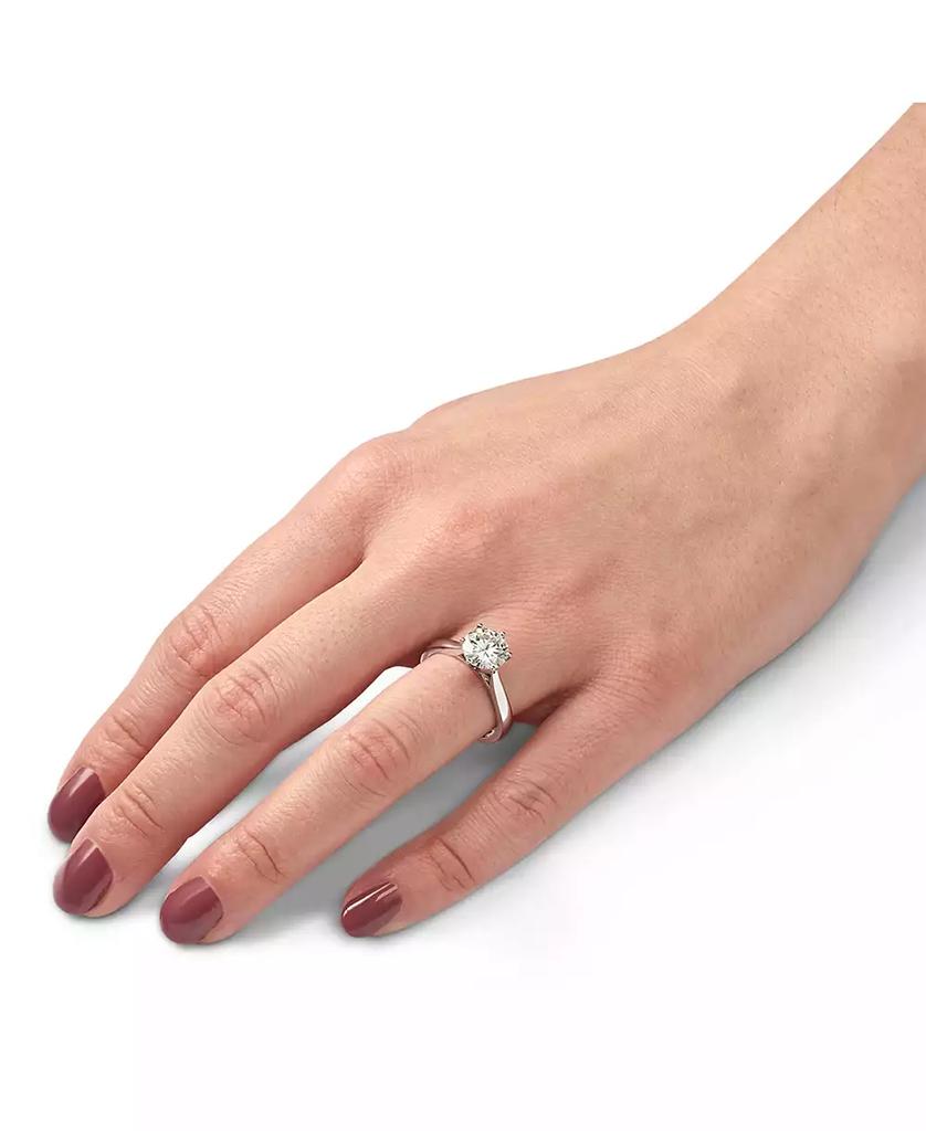 Charles & Colvard Moissanite Solitaire Engagement Ring 1-9/10 ct. t.w. Diamond Equivalent in 14k White, Yellow or Rose Gold