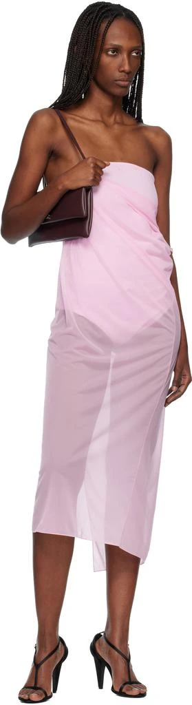 Courrèges Burgundy Cuff Leather Clutch 4