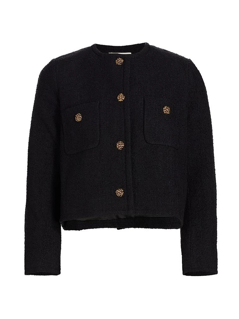 ba&sh Meredith Tweed Cotton-Blend Jacket 1
