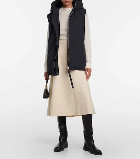 Jil Sander Oversized hooded down vest 2