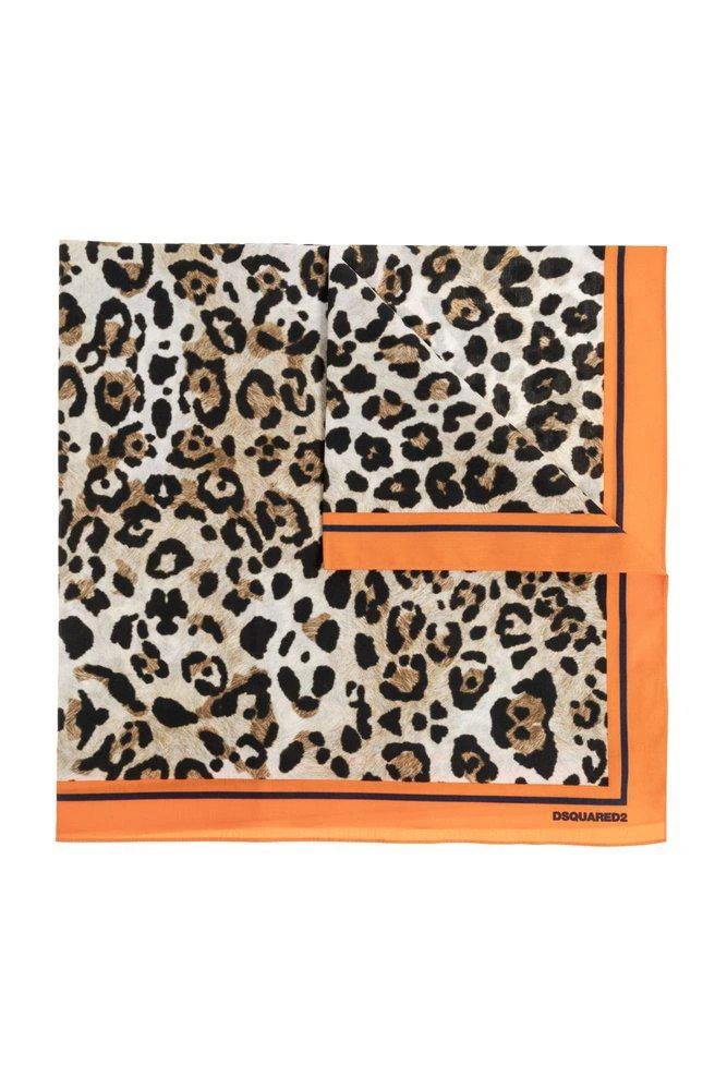 DSQUARED2 Dsquared2 Animal Motif Printed Scarf