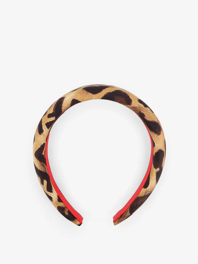 Fendi Silk headband with Fendi Leo print 1
