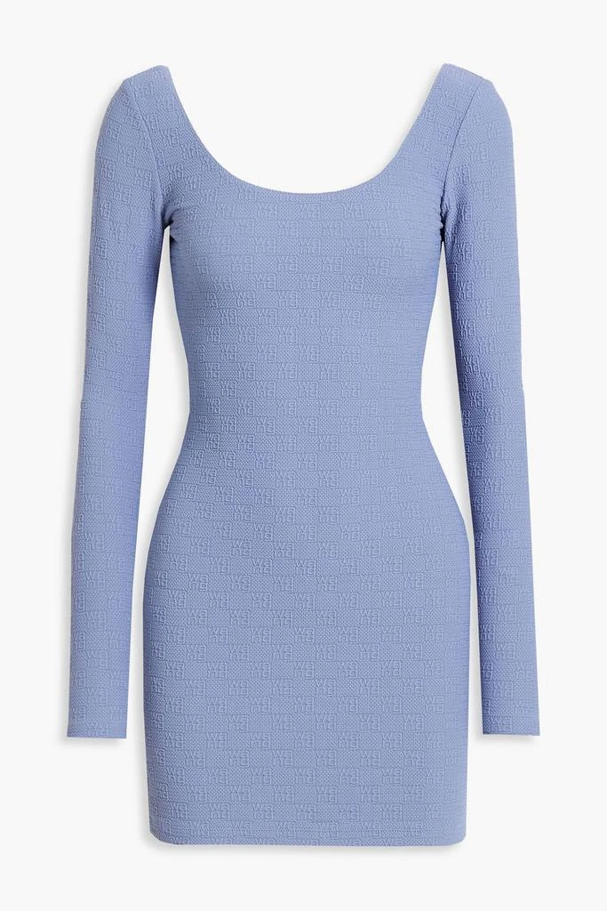 Alexander Wang Open-back jacquard-knit mini dress 1