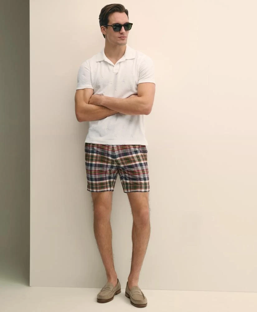 Brooks Brothers 7" Cotton Madras Shorts 1