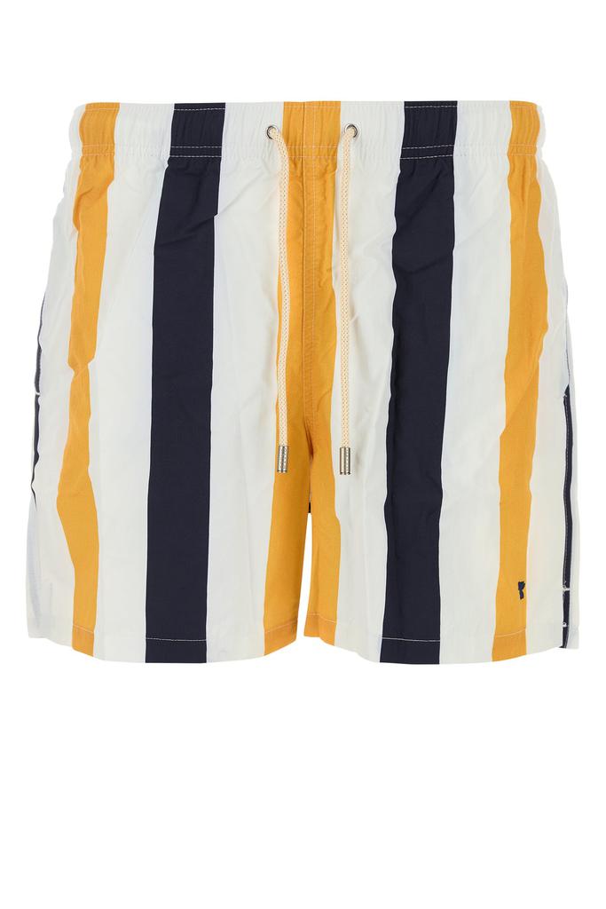 GALLO Printed nylon swimming shorts