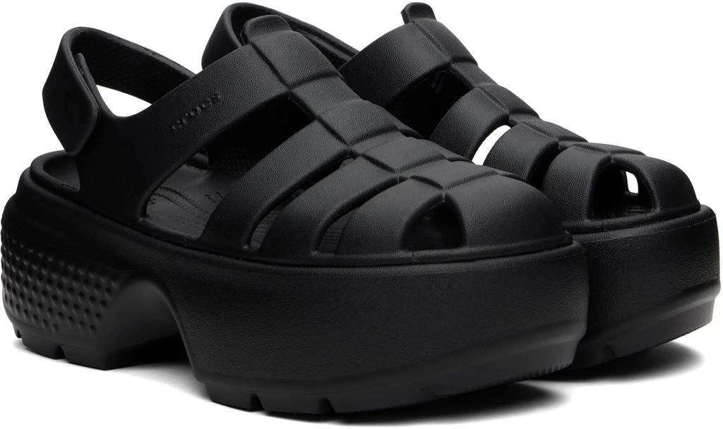 Crocs Black Stomp Fisherman Sandals 4