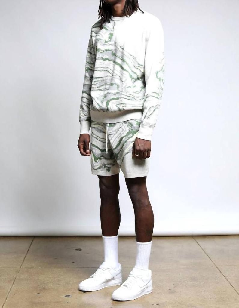 TWENTY MONTREAL Twenty Montreal - Azurite Color Spill Sweater Shorts