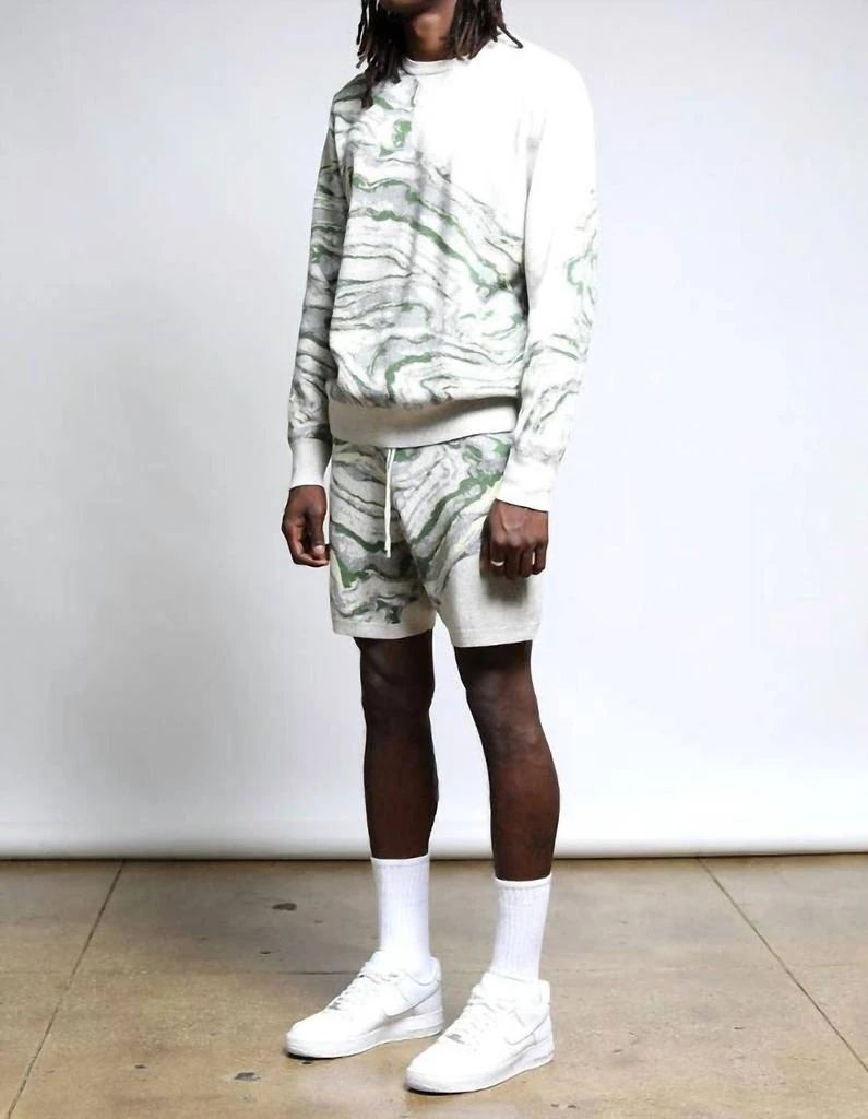 TWENTY MONTREAL Twenty Montreal - Azurite Color Spill Sweater Shorts 2