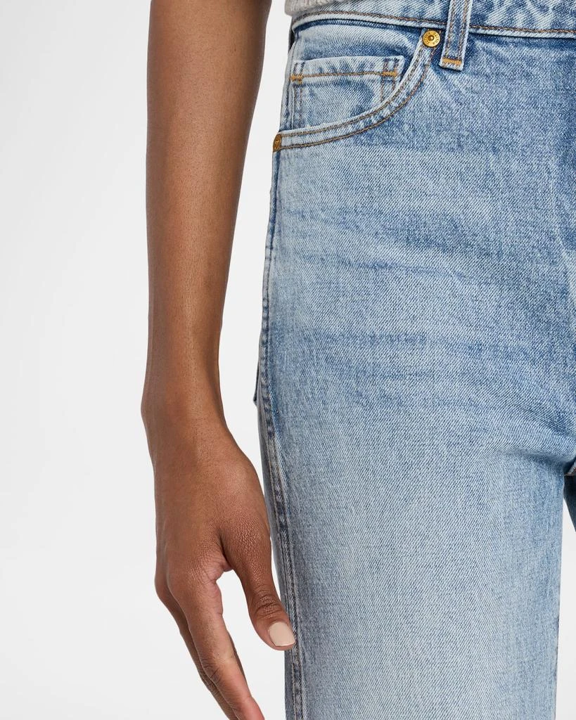 Khaite Abigail High-Rise Straight-Leg Ankle Jeans 5