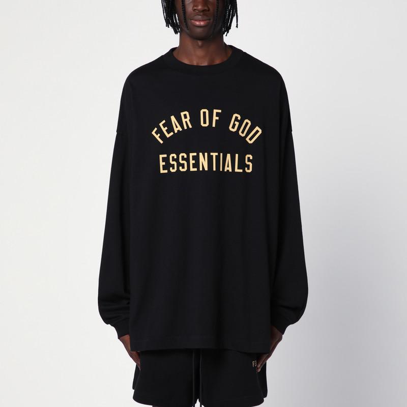 Essentials Black T-Shirt with logo - T-Shirts - Compare