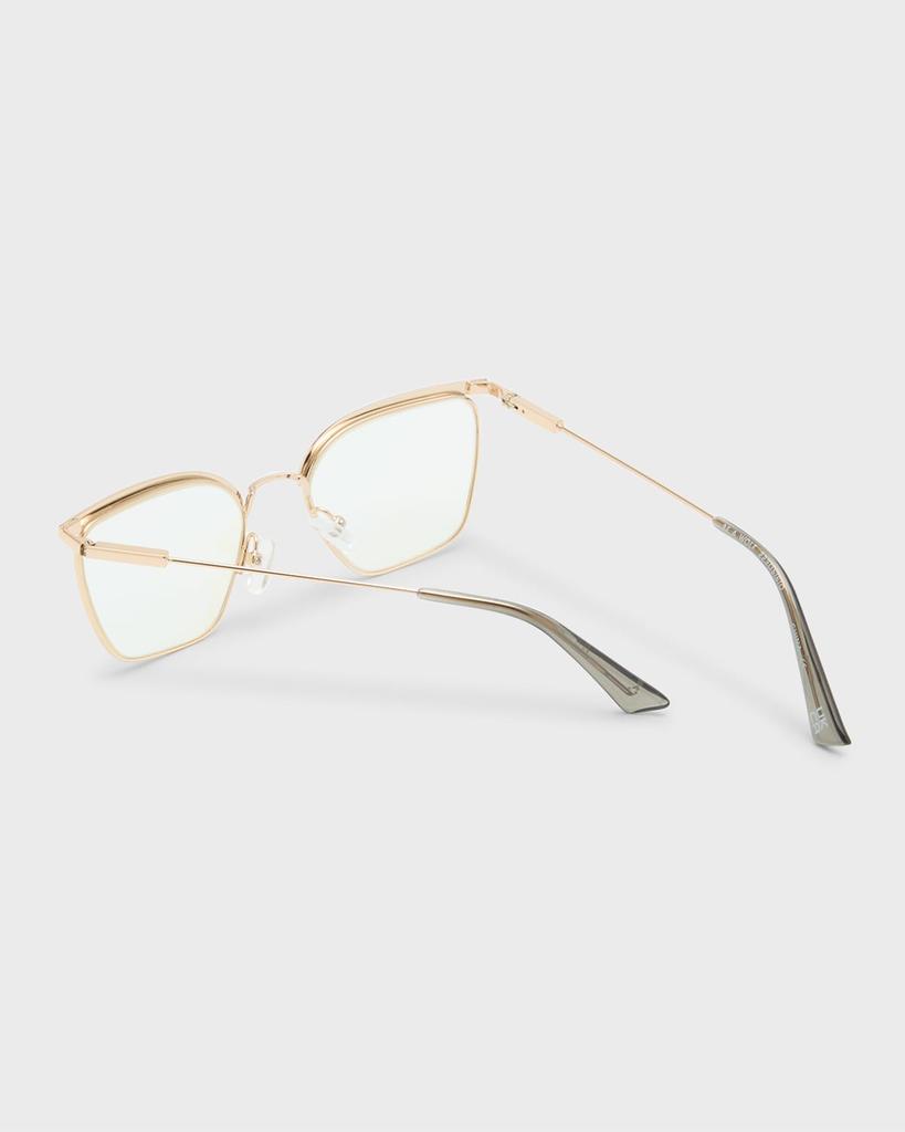 The Book Club Be a Wolf Metal Cat-Eye Glasses